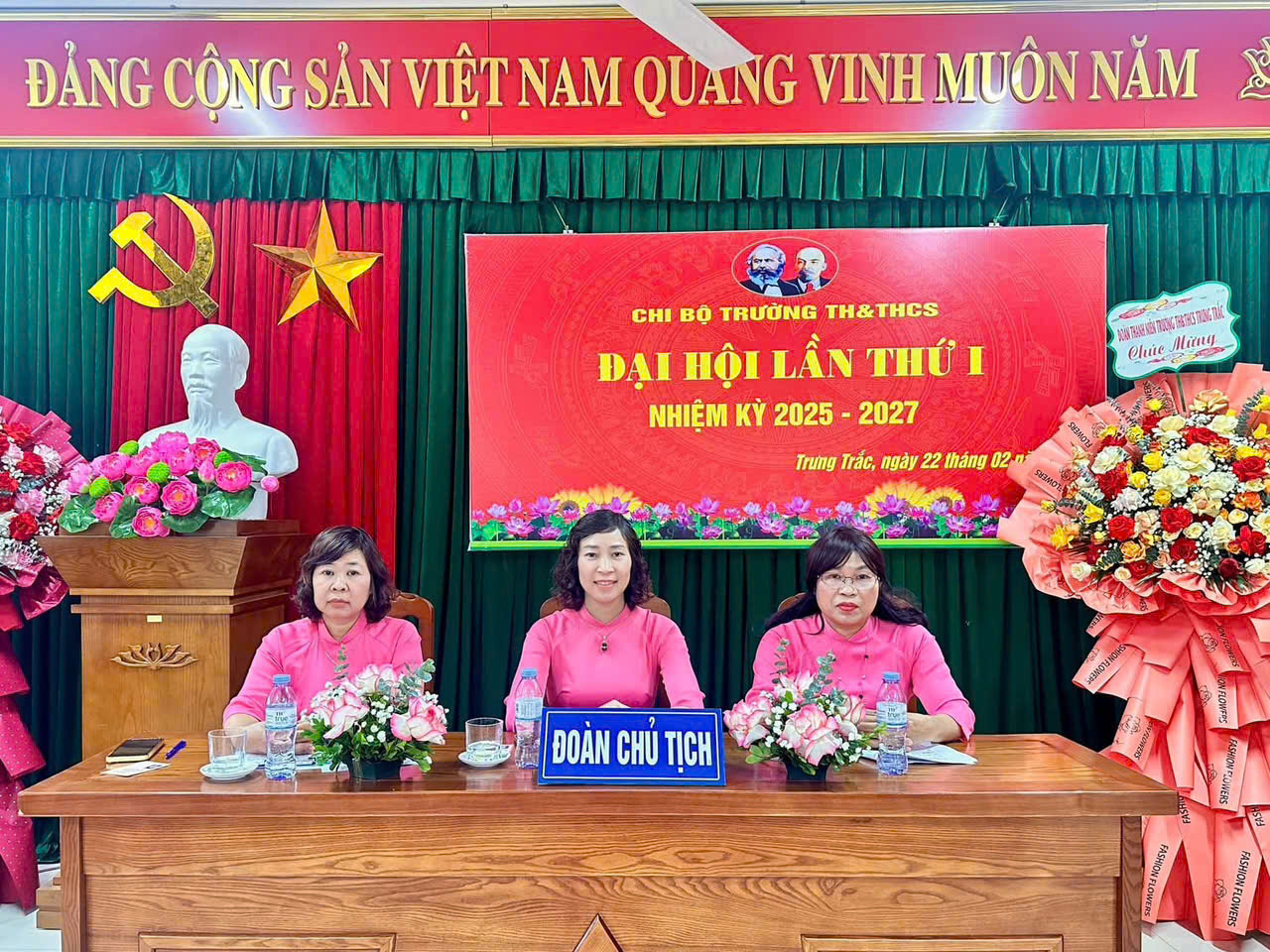 ĐẠI HỘI CHI BỘ TRƯỜNG TH&THCS TRƯNG TRẮC NHIỆM KỲ 2025 – 2027